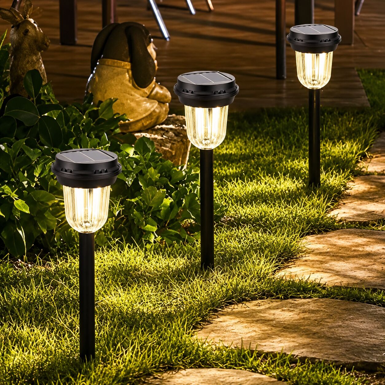 Panther Solar Bahçe Lambası LED COB 360° Aydınlatma Karanlık Sensörlü 400 mAh – PT-B117