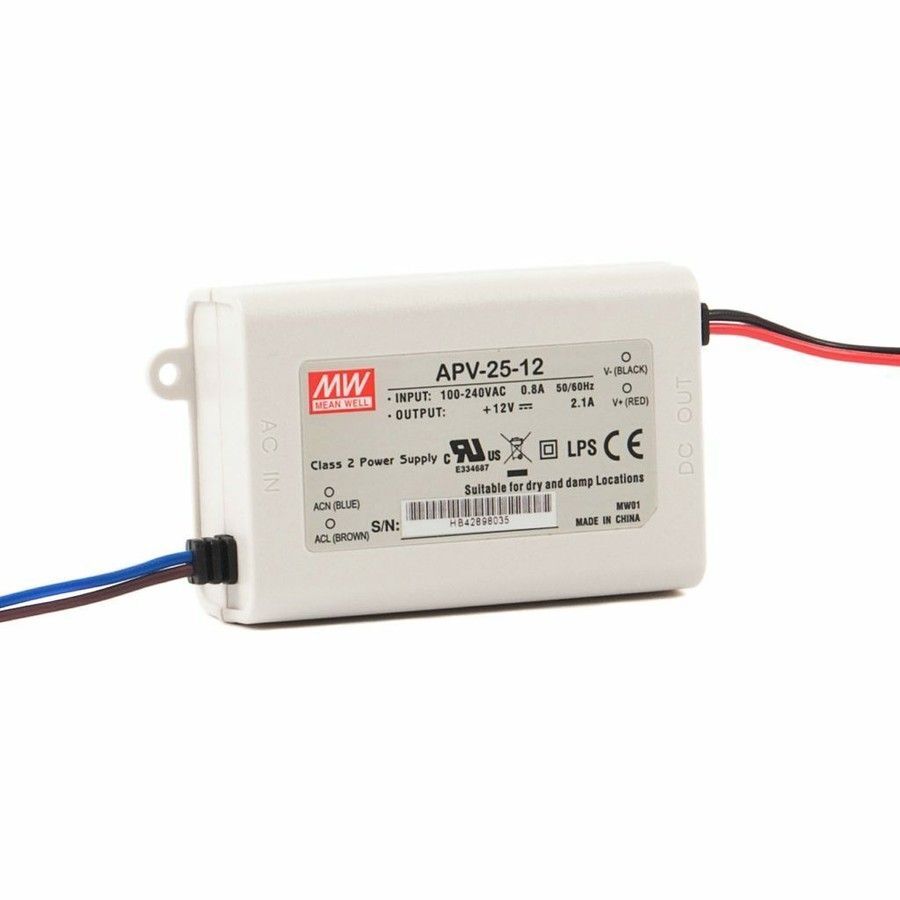 MEANWELL- APV-25-12 12Vdc 2.1Amp  Led Sürücü - Güç kaynağı