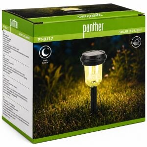 Panther Solar Bahçe Lambası LED COB 360° Aydınlatma Karanlık Sensörlü 400 mAh – PT-B117