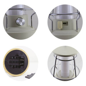 PANTHER Retro Tasarım USB Şarjlı Kamp Lambası 16W 800 Lümen Dimmerli 80 SMD LED  PT-FSM