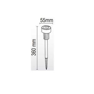 Forlife 3W 3200K-6500K- Solar Camlı Çim Armatürü FL-3219