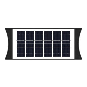 Panther 8W Solar LED Duvar Lambası 900 Lümen Çift Renk 3000K 7000K Dış Mekan PT-2930