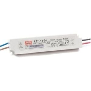 MEANWELL- LPH-18-24 	24Vdc 0.75Amp IP67  Led Sürücü - Güç kaynağı