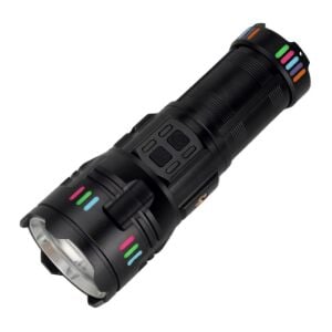 Panther 50W Lazer LED El Feneri 6000 Lümen USB Type-C Şarjlı Zoomlu 4x18650 Profesyonel PT-4117