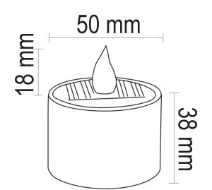 Forlife 1W Solar Dekoratif Mum FL-3254