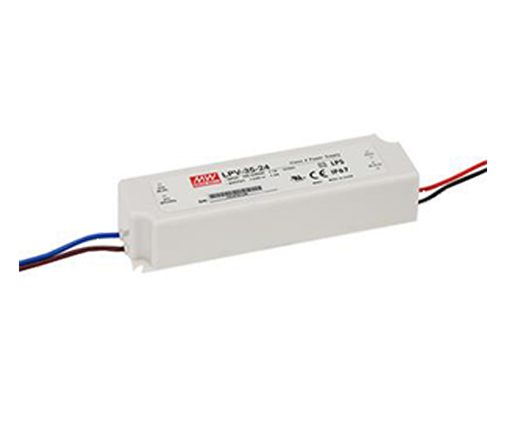 MEANWELL- LPV-35-24 	24VDC 1.5Amp IP67  Led Sürücü - Güç kaynağı