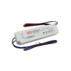 MEANWELL- LPV-60-24 	24VDC 2.5Amp IP67  Led Sürücü - Güç kaynağı