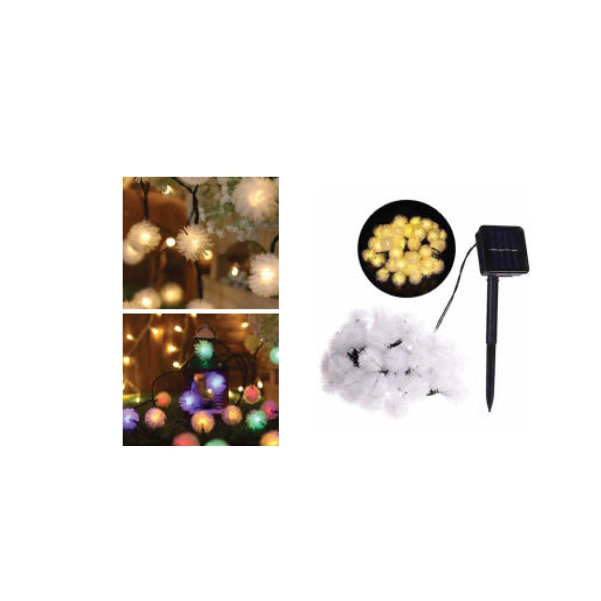 Forlife 3200K-RGB 20W Solar 5 Metre 7 Mod Işık Zinciri FL-3260
