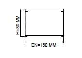 Darklight 85 65W 1200 mm Radius Köşeli Linear Düz Difüzör DL90 15120
