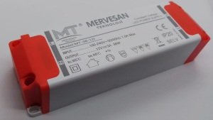 Mervesan 36W 12V 3A Plastik Kasa Sabit Voltaj AC/DC (SMPS) Adaptör MT-36-12İ