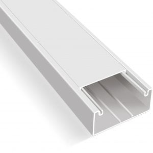 Mutlusan 120x70 mm. Kablo Kanalı İçten Kapaklı Aksesuarsız 001 002 120070 20 00