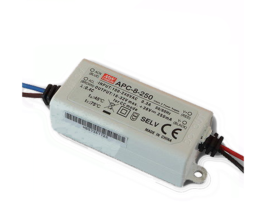 MEANWELL- APC-08-250 16~32Vdc 250mA IP42  Led Sürücü - Güç kaynağı