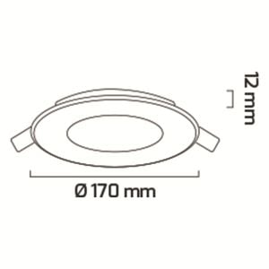 Goya 12W Slim SMD LED Downlight GY 1758