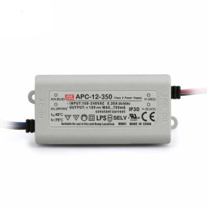 MEANWELL- APC-12-350 	9~36Vdc 350mA IP30  Led Sürücü - Güç kaynağı