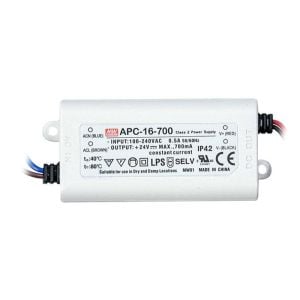 MEANWELL- APC-16-700 9~24Vdc 700mA IP30  Led Sürücü - Güç kaynağı