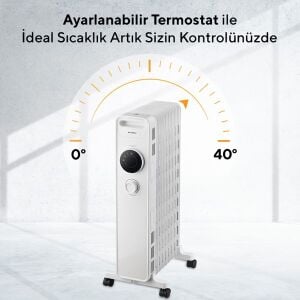 Kumtel 11 Dilim Beyaz Radyatör KUM-1230S