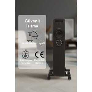 Kumtel 11 Dilim Siyah Radyatör 2300 W KUM-1230S