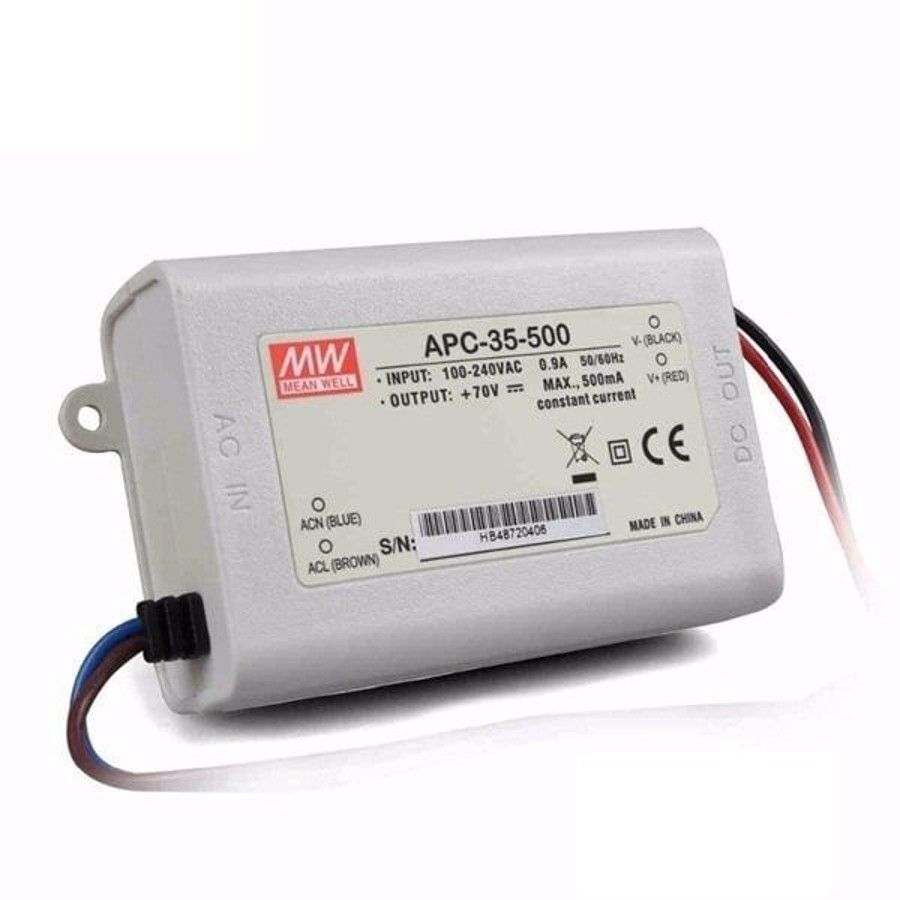MEANWELL- APC-35-500 	25~70Vdc 500mA IP42  Led Sürücü - Güç kaynağı