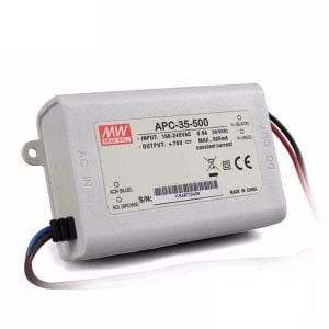 MEANWELL- APC-35-500 	25~70Vdc 500mA IP42  Led Sürücü - Güç kaynağı