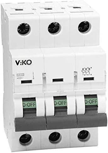Viko 3 Kutuplu C 3x125A Otomatik Sigorta 6VTB-3C125