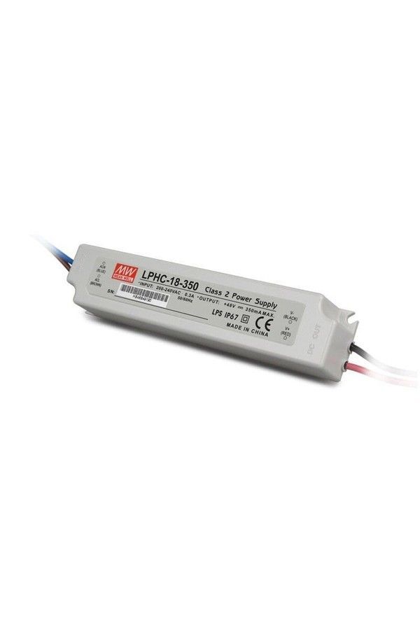 MEANWELL- LPHC-18-350 6~48Vdc 350mA IP67  Led Sürücü - Güç kaynağı