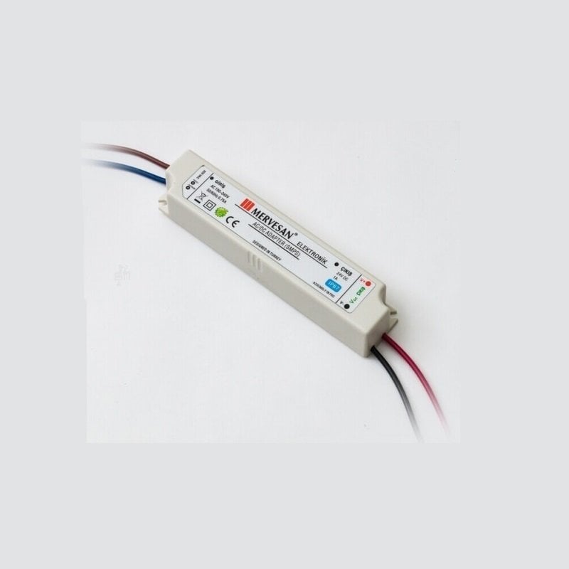 Mervesan Dış Mekan 12V 1.5A 18W Sabit Voltaj Ac/Dc Smps Adaptör MTWP-18-12