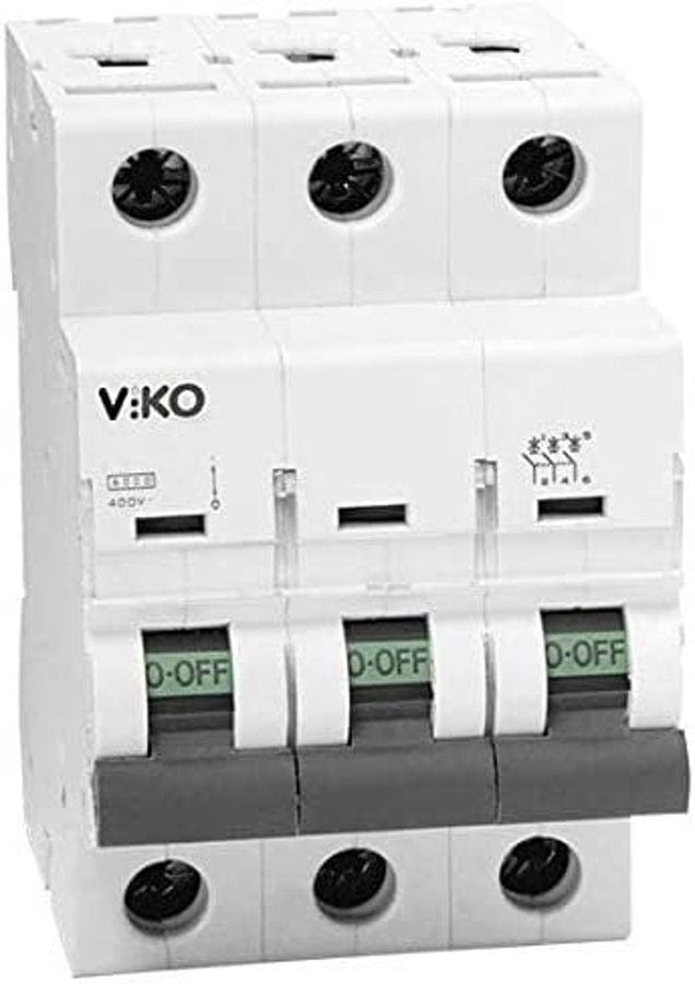 Viko 3 Kutuplu C 3x80A Otomatik Sigorta 6VTB-3C80