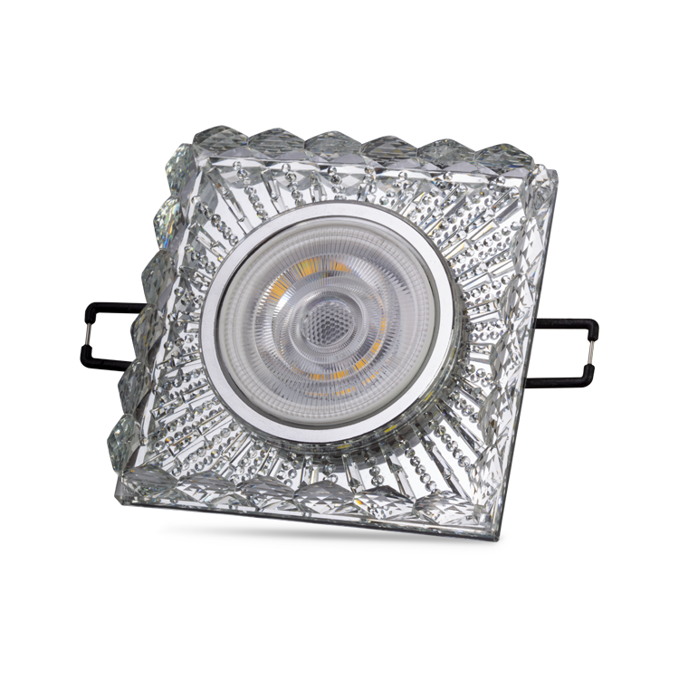 Noas Selen 3W 4000K Natural Beyaz Led Çerçeveli Dekoratif Kristal Cam Boş Kasa YL65 1737