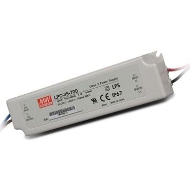 MEANWELL- LPC-35-700 	9~48Vdc 700mA IP67  Led Sürücü - Güç kaynağı
