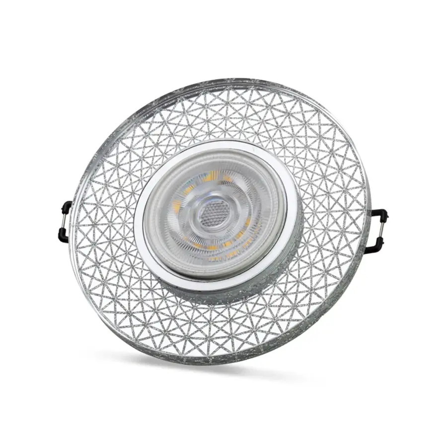 Noas İris 3W 4000K Naturel Beyaz Led Çerçeveli Dekoratif Kristal Cam Boş Kasa YL65 1767