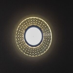 Noas İris 3W 4000K Naturel Beyaz Led Çerçeveli Dekoratif Kristal Cam Boş Kasa YL65 1767