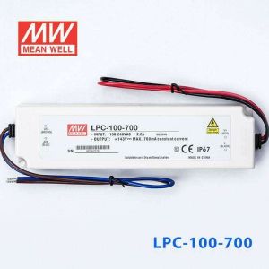 MEANWELL- LPC-100-700 	72~143Vdc 700mA IP67  Led Sürücü - Güç kaynağı