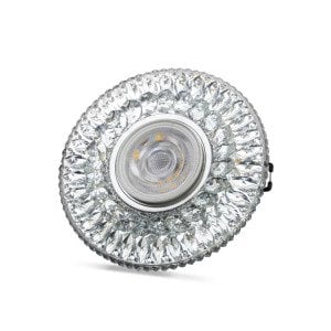 Noas Athena 3W 4000K Naturel Beyaz Led Çerçeveli Dekoratif Kristal Cam Boş Kasa YL65 1777