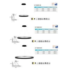 Goya 100w 100cm Sıva Üstü ve Sarkıt Led Lineer Armatür GY 8260 100