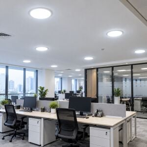 Jupiter 36W Sıva Altı Yuvarlak Ayarlanabilir PMMA LED Panel 6500 Kelvin LD636 B865