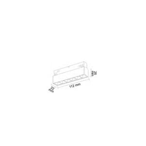 Forlife Siyah Kompakt Lensli Magnet Armatür FL-6611 3200K Gün Işığı