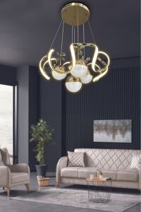 Nord Light 4 Toplu 3 Renk Ledli Avize Gold NL-1001