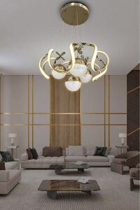 Nord Light 4 Toplu 3 Renk Ledli Avize Gold NL-1001