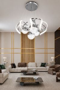 Nord Light 4 Toplu 3 Renk Ledli Avize Krom NL-1002