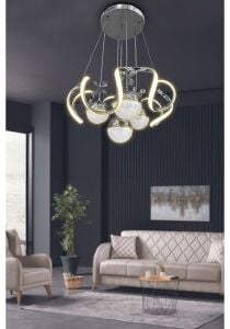Nord Light 4 Toplu 3 Renk Ledli Avize Krom NL-1002