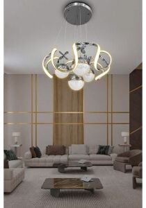 Nord Light 4 Toplu 3 Renk Ledli Avize Krom NL-1002