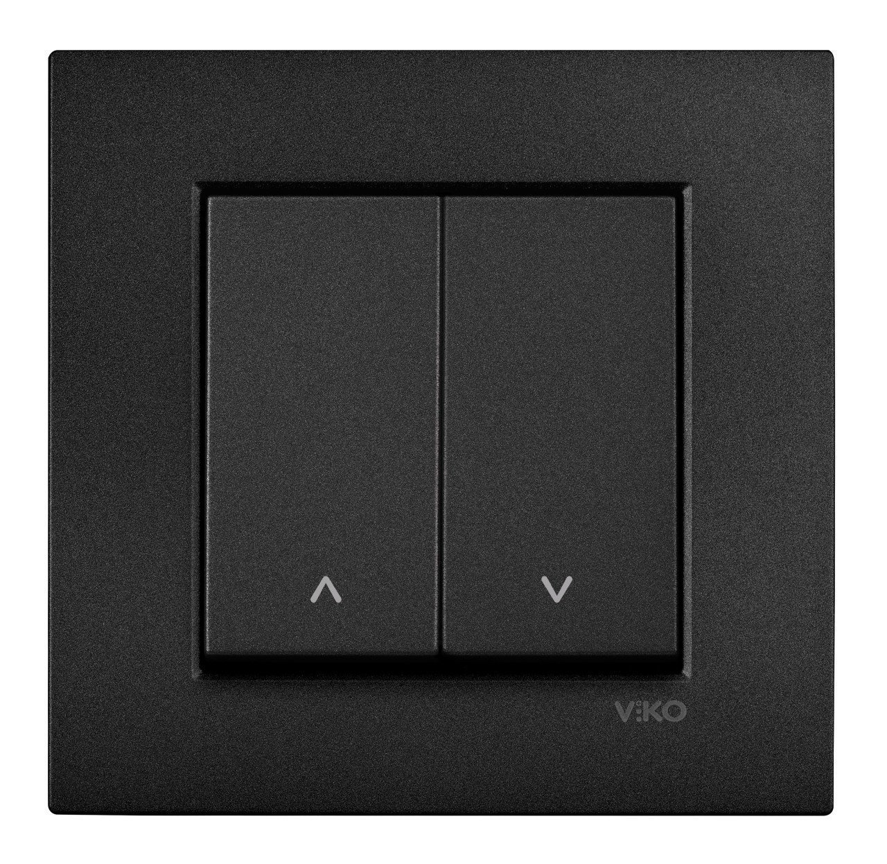 Viko Artline Novella / Trenda 2 Düğmeli Jaluzi Kumanda Anahtarı (Çerçeve Hariç) Siyah
