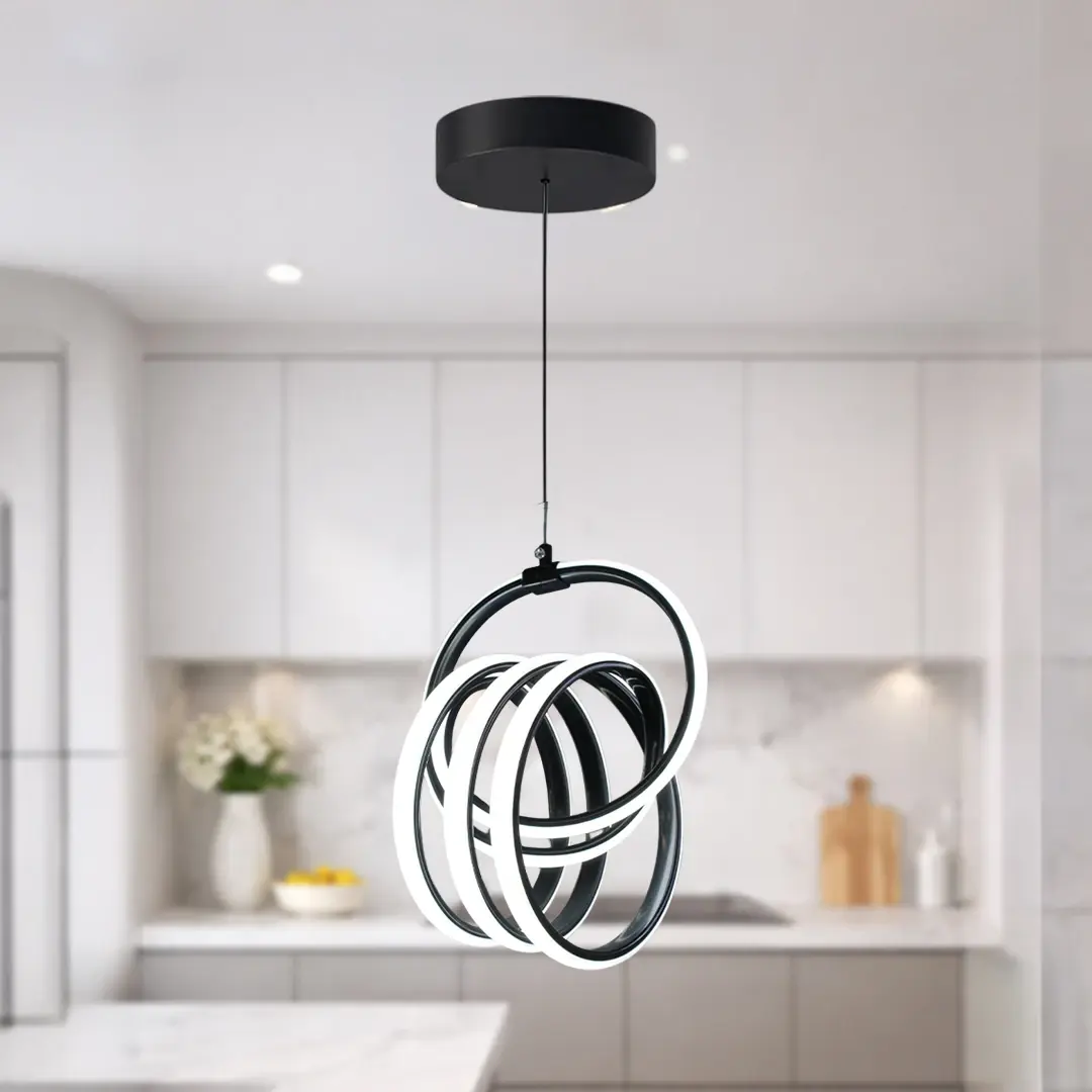 Nord Light Büyük İmza Led Avize Siyah NL-1009
