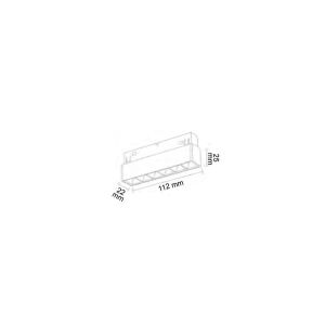 Forlife Silver Kompakt Lensli Magnet Armatür FL-6611S 3200K Gün Işığı