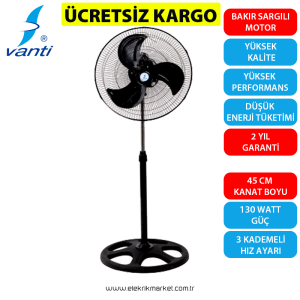 Vanti 130 Watt Sanayi Ayaklı Vantilatör KCF276