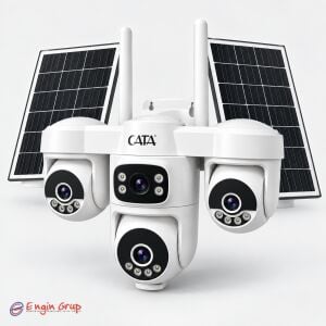 Cata 4 Kameralı Solar Akıllı Kamera Sim Kartlı (Dış Mekan)
