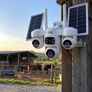 Cata 4 Kameralı Solar Akıllı Kamera Sim Kartlı (Dış Mekan)