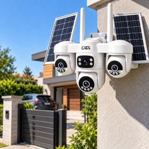 Cata 4 Kameralı Solar Akıllı Kamera Sim Kartlı (Dış Mekan)