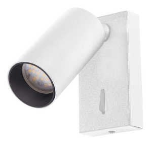 Jupiter 5W GU10 Duy (Dahil Değil) Beyaz & Siyah Yatak Başı Aplik EV506 B&S&A