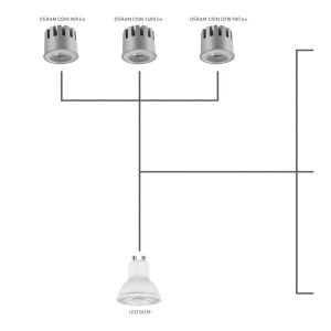 OSRAM 2700K Sarı Işık CN900 MR16 COIN LED MODUL + SÜRÜCÜ